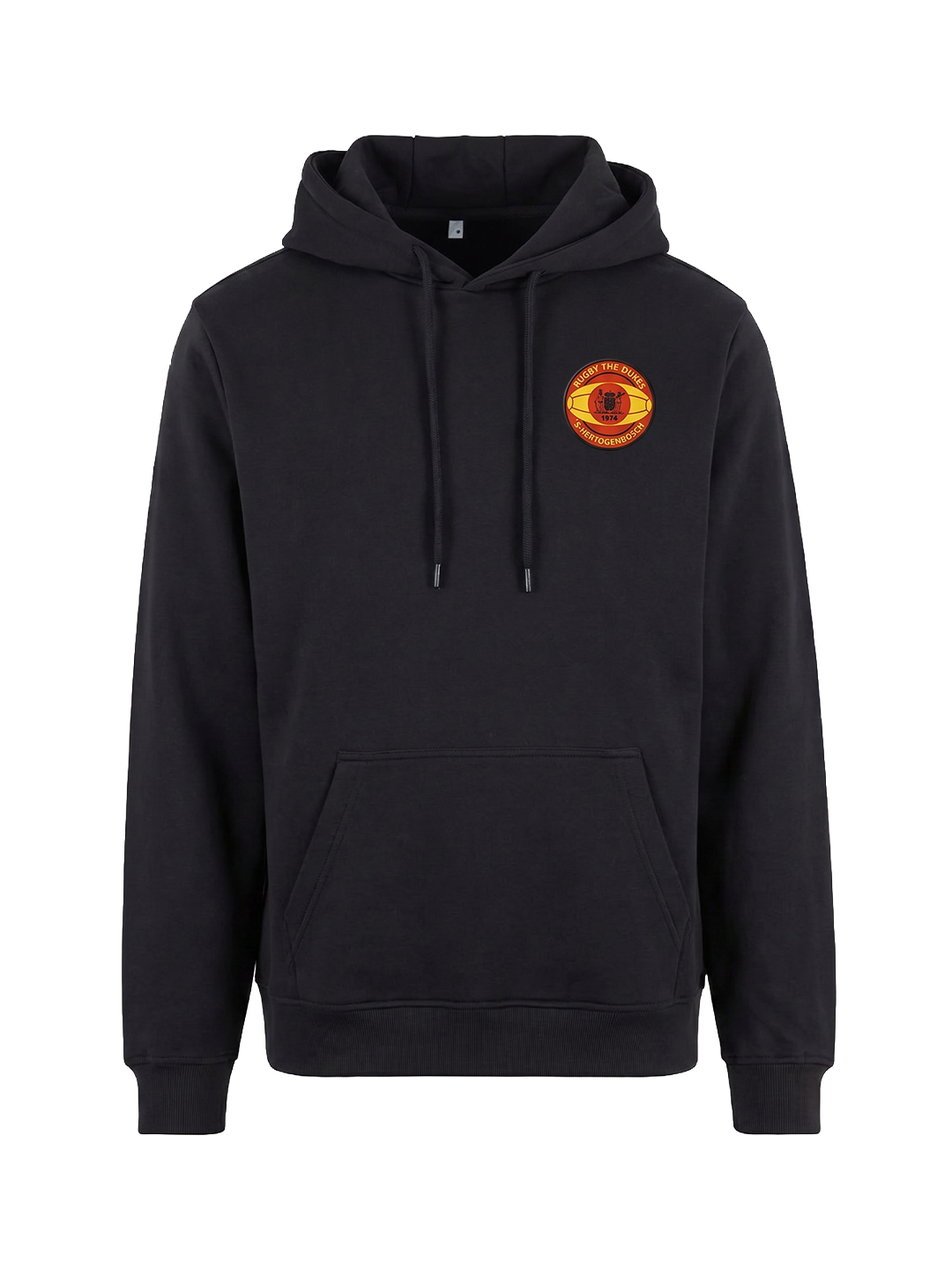 F&B RUBBER RED LOGO BLACK HOODIE s2