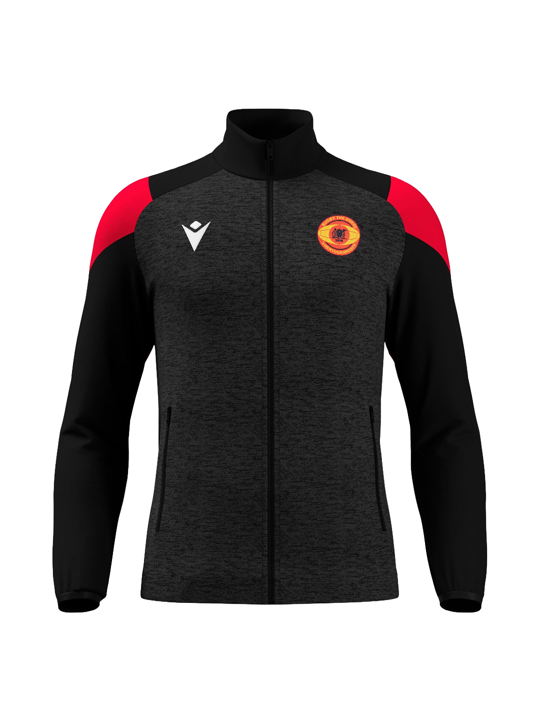 QTR ZIP JACKET RED SHOULDER s1
